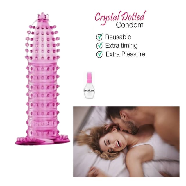 Soft Silicone Dotted Washable & Reusable Condom